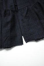 画像17: 【For WOMEN】Honnete (オネット) Gather Cardy [BLACK/NAVY GINGHAM CHECK] (17)