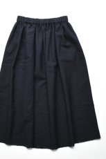 画像4: 【For WOMEN】Honnete (オネット) Gather Skirt [BLACK/NAVY GINGHAM CHECK] (4)