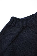 画像12: 【For WOMEN】SCYE BASICS (サイベーシックス) Shetland Wool Crew Neck Sweater [NAVY] (12)