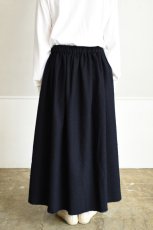 画像15: 【For WOMEN】Honnete (オネット) Gather Skirt [BLACK/NAVY GINGHAM CHECK] (15)