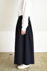 画像14: 【For WOMEN】Honnete (オネット) Gather Skirt [BLACK/NAVY GINGHAM CHECK] (14)