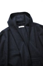 画像12: 【For WOMEN】Honnete (オネット) Gather Cardy [BLACK/NAVY GINGHAM CHECK] (12)