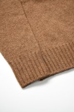 画像12: 【For WOMEN】SCYE BASICS (サイベーシックス) Shetland Wool Crew Neck Sweater [BROWN] (12)