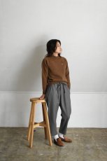 画像4: 【For WOMEN】SCYE BASICS (サイベーシックス) Shetland Wool Crew Neck Sweater [BROWN] (4)