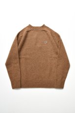 画像6: 【For WOMEN】SCYE BASICS (サイベーシックス) Shetland Wool Crew Neck Sweater [BROWN] (6)