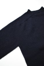 画像16: 【For WOMEN】SCYE BASICS (サイベーシックス) Shetland Wool Crew Neck Sweater [NAVY] (16)