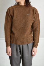 画像15: 【For WOMEN】SCYE BASICS (サイベーシックス) Shetland Wool Crew Neck Sweater [BROWN] (15)