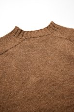 画像13: 【For WOMEN】SCYE BASICS (サイベーシックス) Shetland Wool Crew Neck Sweater [BROWN] (13)