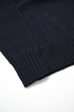 画像14: 【For WOMEN】SCYE BASICS (サイベーシックス) Shetland Wool Crew Neck Sweater [NAVY] (14)