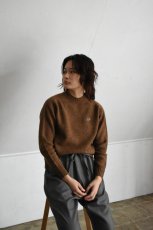 画像2: 【For WOMEN】SCYE BASICS (サイベーシックス) Shetland Wool Crew Neck Sweater [BROWN] (2)