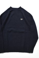 画像1: 【For WOMEN】SCYE BASICS (サイベーシックス) Shetland Wool Crew Neck Sweater [NAVY] (1)