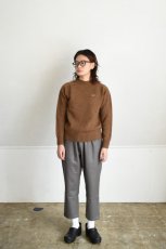 画像18: 【For WOMEN】SCYE BASICS (サイベーシックス) Shetland Wool Crew Neck Sweater [BROWN] (18)