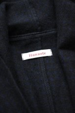 画像13: 【For WOMEN】Honnete (オネット) Gather Cardy [BLACK/NAVY GINGHAM CHECK] (13)