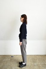 画像6: 【For WOMEN】SCYE BASICS (サイベーシックス) Shetland Wool Crew Neck Sweater [NAVY] (6)