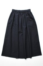 画像5: 【For WOMEN】Honnete (オネット) Gather Skirt [BLACK/NAVY GINGHAM CHECK] (5)