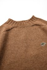 画像7: 【For WOMEN】SCYE BASICS (サイベーシックス) Shetland Wool Crew Neck Sweater [BROWN] (7)