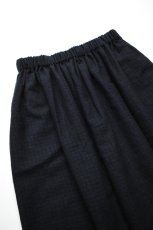 画像12: 【For WOMEN】Honnete (オネット) Gather Skirt [BLACK/NAVY GINGHAM CHECK] (12)