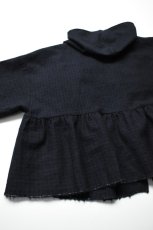 画像21: 【For WOMEN】Honnete (オネット) Gather Cardy [BLACK/NAVY GINGHAM CHECK] (21)