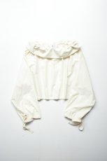 画像8: 【For WOMEN】Yarmo (ヤーモ) Drawstring Smock Top [NATURAL] (8)