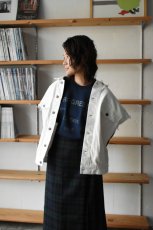 画像2: 【For WOMEN】BIG MAC (ビッグマック) CUT OFF DENIM VEST [OFF WHITE] (2)