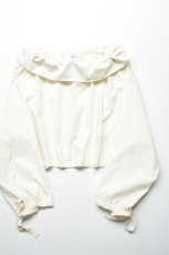 画像1: 【For WOMEN】Yarmo (ヤーモ) Drawstring Smock Top [NATURAL] (1)