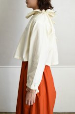 画像3: 【For WOMEN】Yarmo (ヤーモ) Drawstring Smock Top [NATURAL] (3)