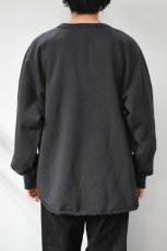 画像4: WALLA WALLA SPORT (ワラワラスポーツ) 13oz CREW SWEAT SHIRT [USED BLACK] (4)