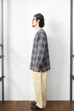 画像7: MOJITO (モヒート) SLEEPING SHIRT 1954 Jazz Nep Check [NAVY] (7)