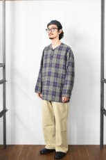 画像6: MOJITO (モヒート) SLEEPING SHIRT 1954 Jazz Nep Check [NAVY] (6)