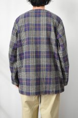 画像4: MOJITO (モヒート) SLEEPING SHIRT 1954 Jazz Nep Check [NAVY] (4)