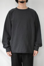 画像2: WALLA WALLA SPORT (ワラワラスポーツ) 13oz CREW SWEAT SHIRT [USED BLACK] (2)