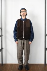 画像5: MOJITO (モヒート) ROOM No.206 VEST Brisbane Moss 8 Wales Heavy Corduroy [BROWN] (5)