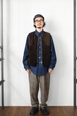 画像10: MOJITO (モヒート) ROOM No.206 VEST Brisbane Moss 8 Wales Heavy Corduroy [BROWN] (10)