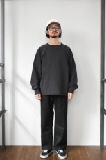 画像5: WALLA WALLA SPORT (ワラワラスポーツ) 13oz CREW SWEAT SHIRT [USED BLACK] (5)