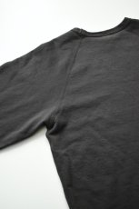 画像16: WALLA WALLA SPORT (ワラワラスポーツ) 13oz CREW SWEAT SHIRT [USED BLACK] (16)