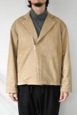 画像2: FLISTFIA (フリストフィア) Riders Wide Jacket [BEIGE] (2)