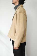 画像3: FLISTFIA (フリストフィア) Riders Wide Jacket [BEIGE] (3)