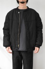 画像2: Renegade Sports Wear (レネゲードスポーツウェア) Padded Circle Shoulder Derby Jacket [BLACK] (2)