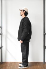 画像7: Renegade Sports Wear (レネゲードスポーツウェア) Padded Circle Shoulder Derby Jacket [BLACK] (7)