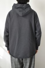 画像5: WALLA WALLA SPORT (ワラワラスポーツ) 13oz CROSS NECK P/O HOODIE [USED BLACK] (5)