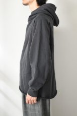 画像4: WALLA WALLA SPORT (ワラワラスポーツ) 13oz CROSS NECK P/O HOODIE [USED BLACK] (4)