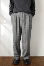 画像3: CEASTERS (ケステル) 1Pleat Trousers [GREY HERRINGBONE CHECK] (3)