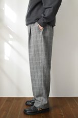 画像4: CEASTERS (ケステル) 1Pleat Trousers [GREY HERRINGBONE CHECK] (4)