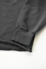 画像14: WALLA WALLA SPORT (ワラワラスポーツ) 13oz CROSS NECK P/O HOODIE [USED BLACK] (14)