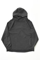 画像2: WALLA WALLA SPORT (ワラワラスポーツ) 13oz CROSS NECK P/O HOODIE [USED BLACK] (2)