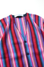 画像12: FANNI LEMMERMAYER (ファニレマメイヤー) Multi Stripe V-neck Cardigan [MULTI] (12)