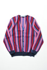 画像2: FANNI LEMMERMAYER (ファニレマメイヤー) Multi Stripe V-neck Cardigan [MULTI] (2)