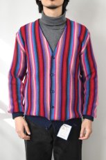 画像3: FANNI LEMMERMAYER (ファニレマメイヤー) Multi Stripe V-neck Cardigan [MULTI] (3)