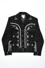 画像2: Rockmount Ranch Wear (ロックマウントランチウェア) Western Bolero Jacket [BLACK/ROPE DESIGN] (2)