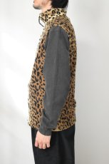 画像3: Spring Mountain Apparel (スプリングマウンテンアパレル) Fleece Full Zip Vest [LEOPARD] (3)